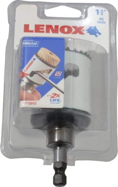 Lenox - 1-3/4" Diam, 1-9/16" Cutting Depth, Hole Saw - Bi-Metal Saw, Toothed Edge - Exact Tool & Supply