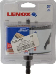 Lenox - 3-5/8" Diam, 1-9/16" Cutting Depth, Hole Saw - Bi-Metal Saw, Toothed Edge - Exact Tool & Supply