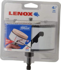 Lenox - 4-1/8" Diam, 1-9/16" Cutting Depth, Hole Saw - Bi-Metal Saw, Toothed Edge - Exact Tool & Supply