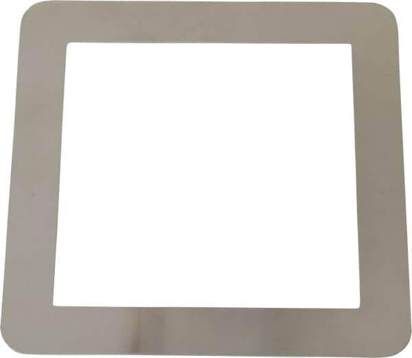 Made in USA - Aluminum Bellows Mounting Flange - 3 x 3 Inch Inside Square - Exact Tool & Supply