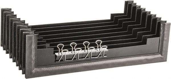 Made in USA - Nylon Sewn Way Cover - 12-1/2 Inch Inside Width - Exact Tool & Supply