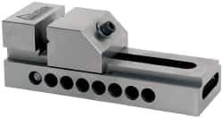 Gibraltar - 2" Jaw Width, 3-1/8" Jaw Opening Capacity, 1" Jaw Height, Toolmaker's Vise - Flat Jaw, 0.005" Parallelism, 0.005" Squareness, 5-1/2" OAL x 2" OAH - Exact Tool & Supply