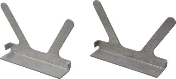 Gibraltar - 5" Jaw Width, Aluminum, Vise Jaw Cap - Press On Attachment - Exact Tool & Supply