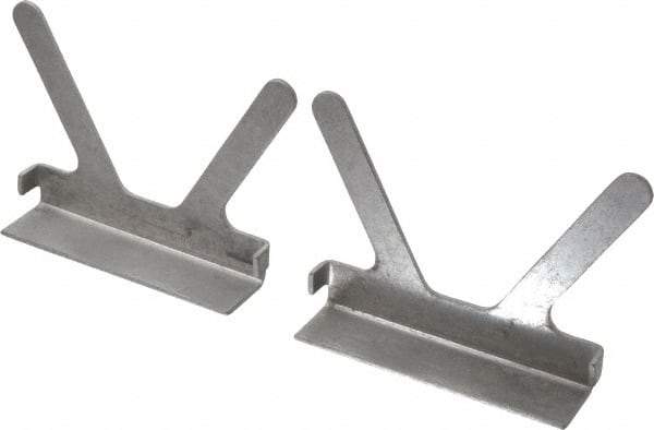 Gibraltar - 4-1/2" Jaw Width, Aluminum, Vise Jaw Cap - Press On Attachment - Exact Tool & Supply