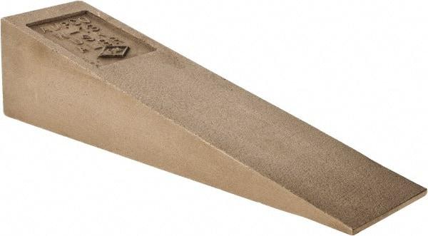 Ampco - 8" OAL Nonsparking Flange Wedge - 2" Wide x 2" High - Exact Tool & Supply