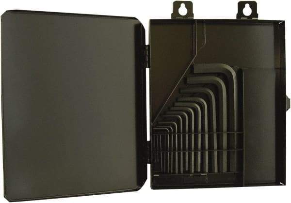 Bondhus - 15 Piece L-Key Hex Key Set - Hex Range 0.028 to 3/8", 8" OAL, Protanium High Torque Steel - Exact Tool & Supply