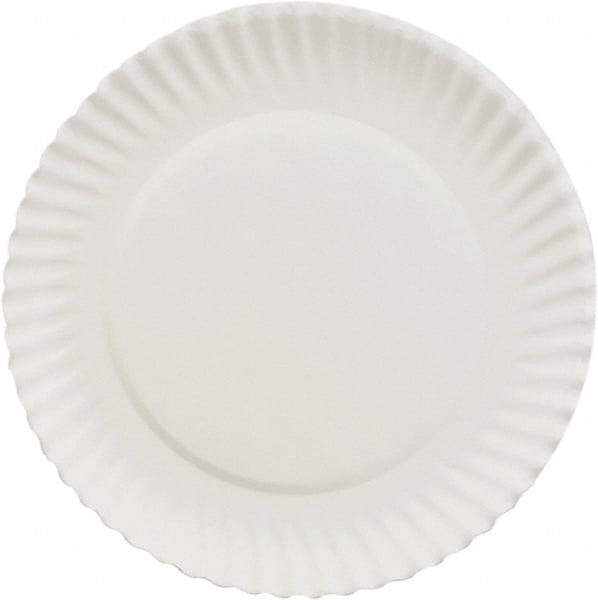 AJM Packaging Corporation - Paper Plates, 6" - White - Exact Tool & Supply
