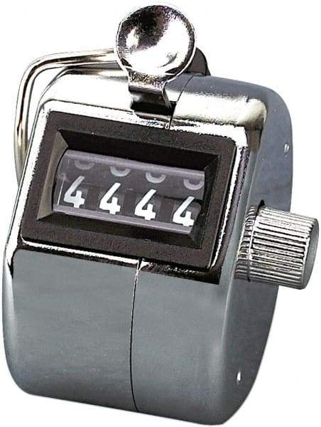 BATES - 4 Digit Wheel Display Tally Counters-Hand - Exact Tool & Supply