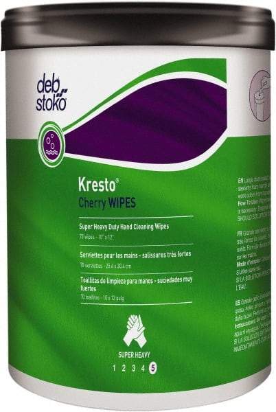 SC Johnson Professional - Pre-Moistened Textured Hand Cleaning Wipes - Center Pull, 12" x 10" Sheet Size, Red - Exact Tool & Supply