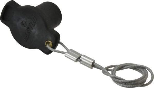 Leviton - 3R NEMA Rated, Male, Black Single Pole Protective Cap - For Use with Female Plug, CSA Certified, UL Listed - Exact Tool & Supply