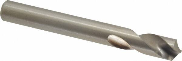 Cleveland - 3/8" Body Diam, 120°, 3-1/8" OAL, High Speed Steel Spotting Drill - Exact Tool & Supply
