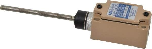 Value Collection - SPDT, NC/NO, 120 VAC, 240 VAC, 480 VAC at 10 Amps, Screw Terminal, Cat Whisker Actuator, General Purpose Limit Switch - Exact Tool & Supply