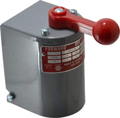 Made in USA - 230 VAC/VDC, 550 VAC Input Volt, Maintained (MA), Enclosed Drum Switch - 4 Inch Wide x 2-1/2 Inch Deep x 4-1/2 Inch High, CSA Certified, UL Listed - Exact Tool & Supply