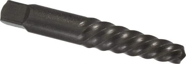 Cleveland - Spiral Flute Screw Extractor - #6 Extractor for 3/4 to 1" Screw, 3-3/4" OAL - Exact Tool & Supply