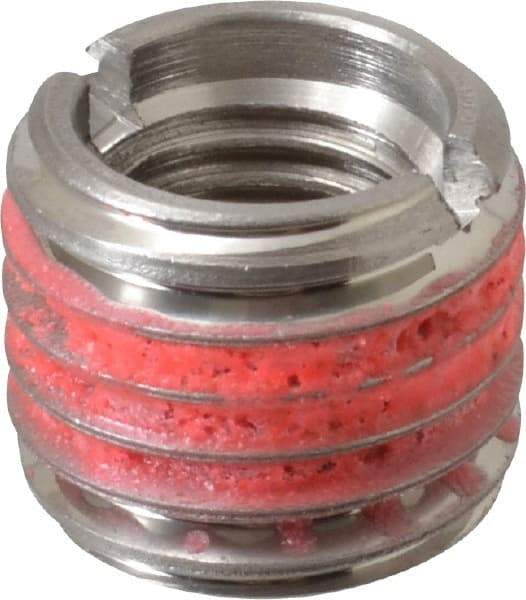 E-Z LOK - M16x2.00 Internal, M24x3.00 External, Metric Coarse, 20mm Insert Length, Self-Lock Standard Wall Thread Locking Inserts - Stainless Steel, Bright Finish, Grade 303, Use Tool 500-8 - Exact Tool & Supply