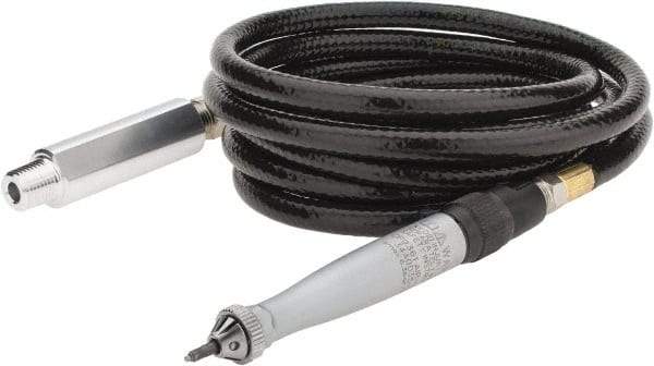 Chicago Pneumatic - 13,500 BPM, 90 psi, 0.25" Inlet, Air Engraving Pen - Includes Air Scribe & 8' Hose with Air Filter - Exact Tool & Supply