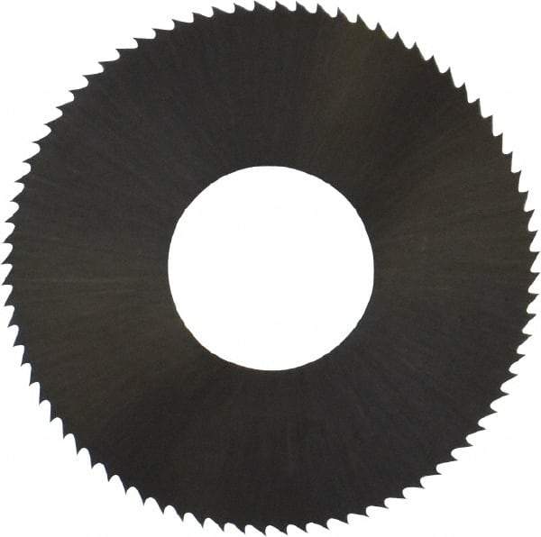 Controx - 1" Diam x 0.008" Blade Thickness x 3/8" Arbor Hole Diam, 80 Tooth Slitting and Slotting Saw - Arbor Connection, Right Hand, Uncoated, High Speed Steel, Concave Ground - Exact Tool & Supply