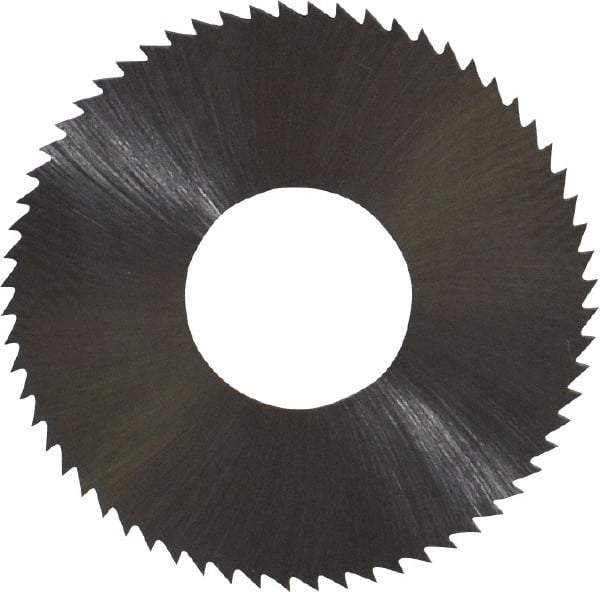 Controx - 1" Diam x 0.02" Blade Thickness x 3/8" Arbor Hole Diam, 64 Tooth Slitting and Slotting Saw - Arbor Connection, Right Hand, Uncoated, High Speed Steel, Concave Ground - Exact Tool & Supply