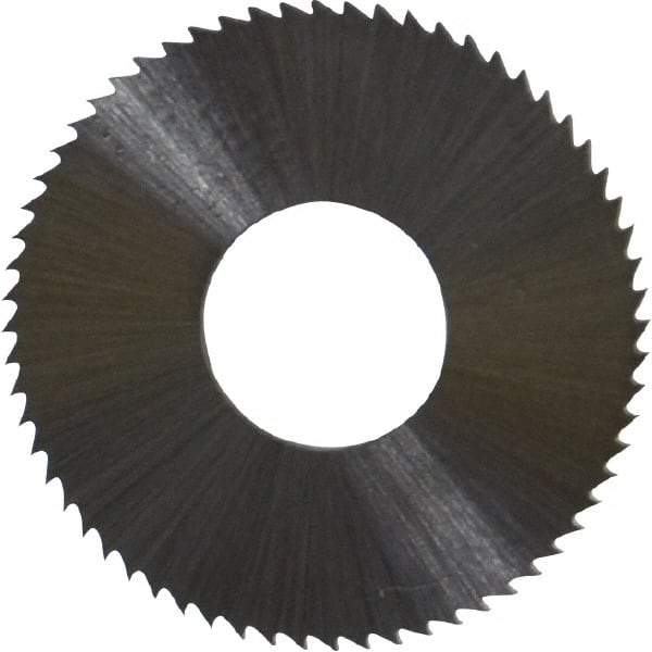 Controx - 1" Diam x 0.0313" Blade Thickness x 3/8" Arbor Hole Diam, 64 Tooth Slitting & Slotting Saw - Arbor Connection, Right Hand, Uncoated, M2 High Speed Steel, Concave Ground - Exact Tool & Supply