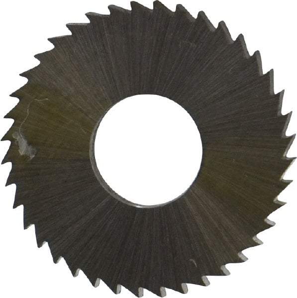 Controx - 1" Diam x 0.0938" Blade Thickness x 3/8" Arbor Hole Diam, 40 Tooth Slitting and Slotting Saw - Arbor Connection, Right Hand, Uncoated, Cobalt, Concave Ground, Contains Keyway - Exact Tool & Supply