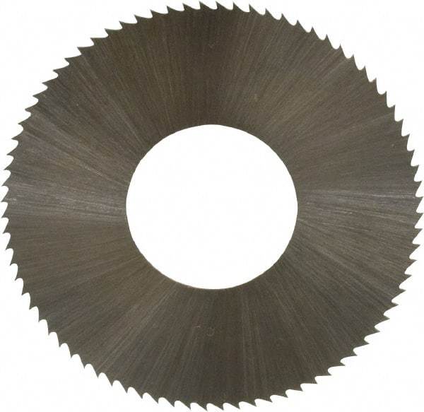 Controx - 1-1/4" Diam x 0.0156" Blade Thickness x 1/2" Arbor Hole Diam, 80 Tooth Slitting and Slotting Saw - Arbor Connection, Right Hand, Uncoated, High Speed Steel, Concave Ground - Exact Tool & Supply
