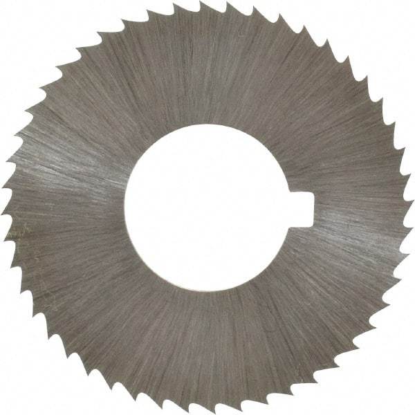 Controx - 1-1/4" Diam x 0.04" Blade Thickness x 1/2" Arbor Hole Diam, 48 Tooth Slitting and Slotting Saw - Arbor Connection, Right Hand, Uncoated, Cobalt, Concave Ground, Contains Keyway - Exact Tool & Supply