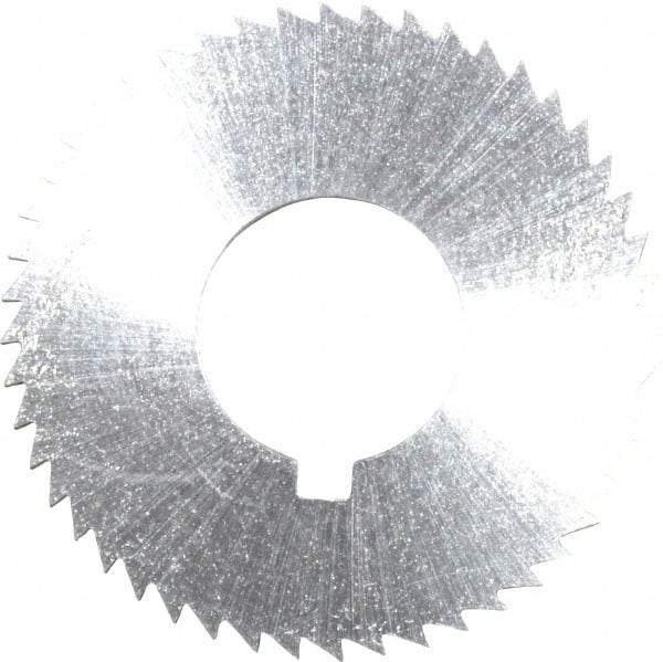 Controx - 1-1/4" Diam x 1/16" Blade Thickness x 1/2" Arbor Hole Diam, 48 Tooth Slitting and Slotting Saw - Arbor Connection, Right Hand, Uncoated, Cobalt, Concave Ground, Contains Keyway - Exact Tool & Supply