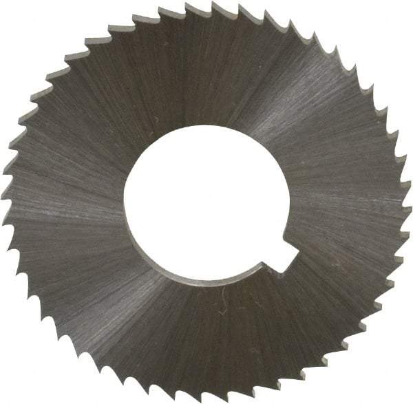 Controx - 1-1/4" Diam x 0.0781" Blade Thickness x 1/2" Arbor Hole Diam, 48 Tooth Slitting and Slotting Saw - Arbor Connection, Right Hand, Uncoated, Cobalt, Concave Ground, Contains Keyway - Exact Tool & Supply