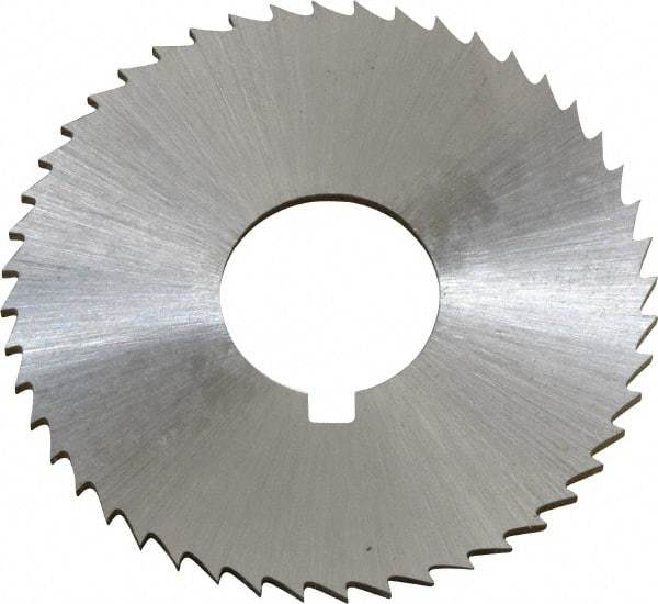 Controx - 1-1/2" Diam x 0.0469" Blade Thickness x 1/2" Arbor Hole Diam, 48 Tooth Slitting and Slotting Saw - Arbor Connection, Right Hand, Uncoated, Cobalt, Concave Ground, Contains Keyway - Exact Tool & Supply