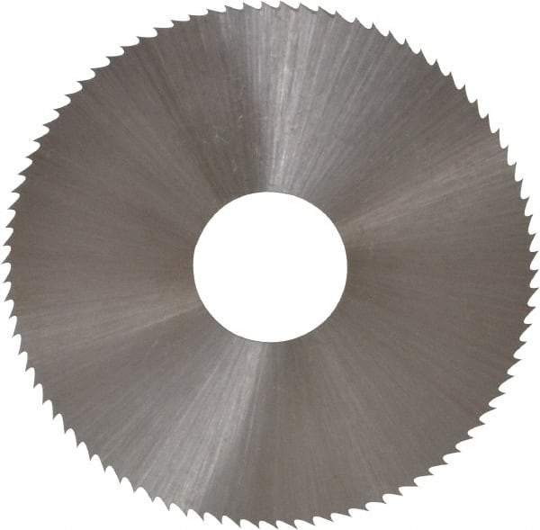 Controx - 1-3/4" Diam x 0.018" Blade Thickness x 1/2" Arbor Hole Diam, 90 Tooth Slitting and Slotting Saw - Arbor Connection, Right Hand, Uncoated, High Speed Steel, Concave Ground - Exact Tool & Supply