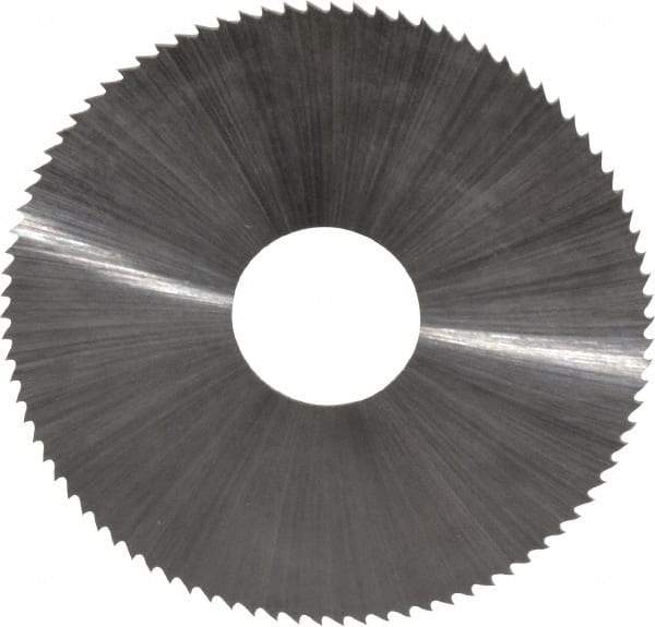 Controx - 1-3/4" Diam x 0.02" Blade Thickness x 1/2" Arbor Hole Diam, 90 Tooth Slitting and Slotting Saw - Arbor Connection, Right Hand, Uncoated, High Speed Steel, Concave Ground - Exact Tool & Supply