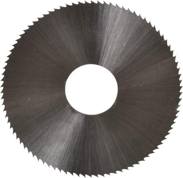 Controx - 1-3/4" Diam x 0.025" Blade Thickness x 1/2" Arbor Hole Diam, 90 Tooth Slitting & Slotting Saw - Arbor Connection, Right Hand, Uncoated, M2 High Speed Steel, Concave Ground - Exact Tool & Supply