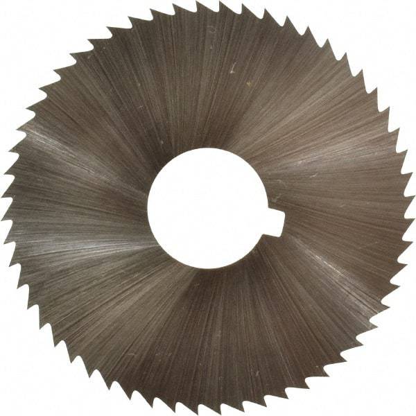 Controx - 1-3/4" Diam x 0.0469" Blade Thickness x 1/2" Arbor Hole Diam, 56 Tooth Slitting and Slotting Saw - Arbor Connection, Right Hand, Uncoated, Cobalt, Concave Ground, Contains Keyway - Exact Tool & Supply