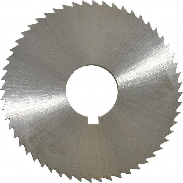 Controx - 1-3/4" Diam x 0.0781" Blade Thickness x 1/2" Arbor Hole Diam, 56 Tooth Slitting and Slotting Saw - Arbor Connection, Right Hand, Uncoated, Cobalt, Concave Ground, Contains Keyway - Exact Tool & Supply