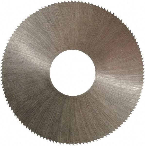 Controx - 2" Diam x 0.014" Blade Thickness x 5/8" Arbor Hole Diam, 132 Tooth Slitting and Slotting Saw - Arbor Connection, Right Hand, Uncoated, High Speed Steel, Concave Ground - Exact Tool & Supply