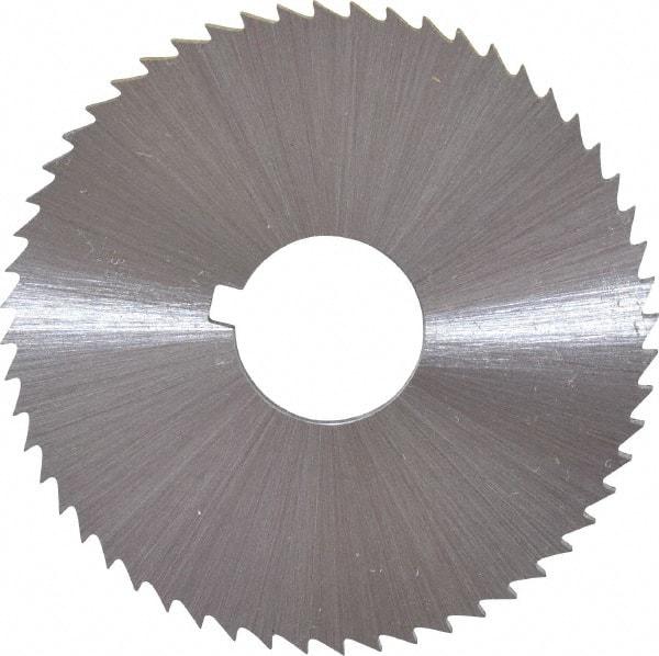 Controx - 2" Diam x 0.04" Blade Thickness x 5/8" Arbor Hole Diam, 100 Tooth Slitting and Slotting Saw - Arbor Connection, Right Hand, Uncoated, Cobalt, Concave Ground, Contains Keyway - Exact Tool & Supply