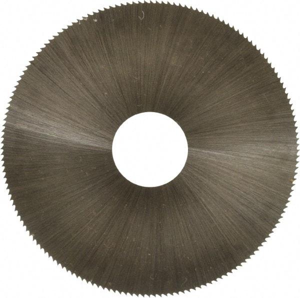 Controx - 2-1/2" Diam x 0.01" Blade Thickness x 5/8" Arbor Hole Diam, 160 Tooth Slitting and Slotting Saw - Arbor Connection, Right Hand, Uncoated, High Speed Steel, Concave Ground - Exact Tool & Supply