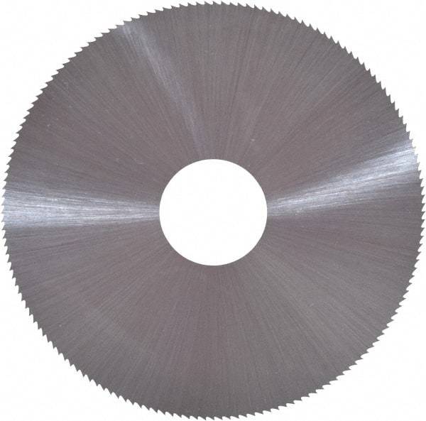 Controx - 4" Diam x 0.0938" Blade Thickness x 1" Arbor Hole Diam, 80 Tooth Slitting and Slotting Saw - Arbor Connection, Right Hand, Uncoated, Cobalt, Concave Ground, Contains Keyway - Exact Tool & Supply
