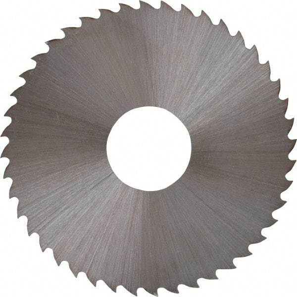 Controx - 1-3/4" Diam x 0.02" Blade Thickness x 1/2" Arbor Hole Diam, 44 Tooth Slitting and Slotting Saw - Arbor Connection, Right Hand, Uncoated, High Speed Steel, 15° Rake, Concave Ground - Exact Tool & Supply