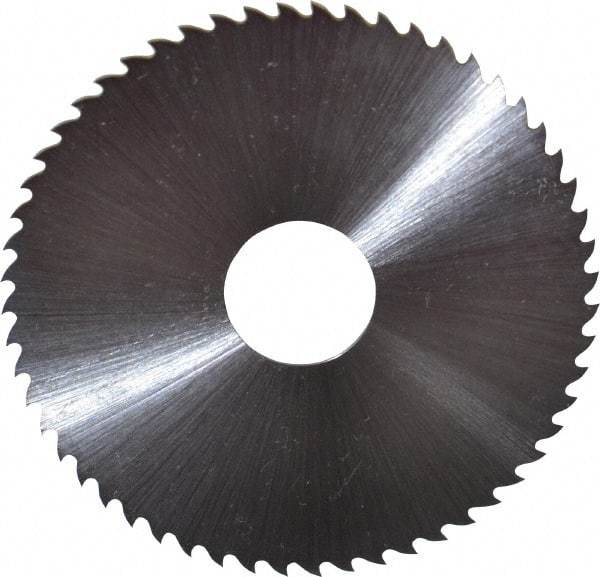 Controx - 2-1/2" Diam x 0.0313" Blade Thickness x 5/8" Arbor Hole Diam, 56 Tooth Slitting & Slotting Saw - Arbor Connection, Right Hand, Uncoated, M2 High Speed Steel, 15° Rake, Concave Ground - Exact Tool & Supply