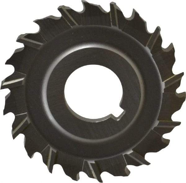 Controx - 2" Blade Diam x x 0.1563" Blade Thickness, 5/8" Hole, 22 Teeth, Cobalt Side Chip Saw - Staggered Tooth, Arbor Connection, Right Hand Cut, Uncoated, with Keyway - Exact Tool & Supply