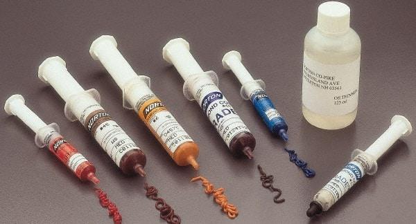 Norton - 18 g Diamond Grit Compound - Compound Grade Fine, Grade 45, Brown, Use on Ceramic, General Purpose & Metal - Exact Tool & Supply