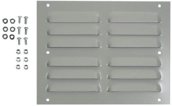 Cooper B-Line - Electrical Enclosure Steel Louver Plate Kit - For Use with Cooper B-Line Enclosures - Exact Tool & Supply