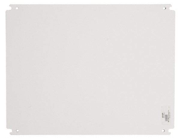 Cooper B-Line - 22" OAW x 34" OAH Powder Coat Finish Electrical Enclosure Nonperforated Panel - 36" x 24" Box, 12 Gauge Steel, Use with 302410-SD/302410-SDW/362412-SD/36248-SD - Exact Tool & Supply