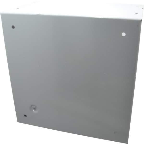 Cooper B-Line - Steel Junction Box Enclosure Screw Flat Cover - NEMA 1, 10" Wide x 10" High x 6" Deep - Exact Tool & Supply