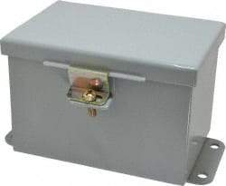 Cooper B-Line - Steel Standard Enclosure Hinge Flat Cover - NEMA 12, 13, 4" Wide x 6" High x 4" Deep, Dirt-tight & Dust-tight - Exact Tool & Supply