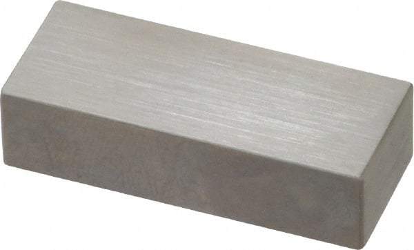 Mitutoyo - 0.55" Rectangular Steel Gage Block - Accuracy Grade AS-1, Includes Certificate of Inspection - Exact Tool & Supply