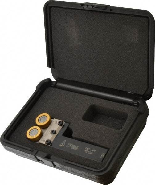Dorian Tool - Neutral Cut, Diamond & Straight, 1" Wide 1" High x 3-1/2" Long Square Shank, Up-To-Shoulder Bump Knurlers - 2 Knurls Required (Included), 1" Diam x 1/4" Wide Face, Modular, Series SW4 - Exact Tool & Supply
