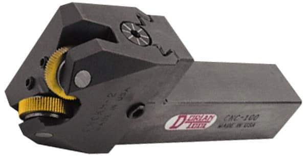 Dorian Tool - 3/4 to 5 Inch Capacity, 3/4 Inch Wide x 5-1/2 Inch Long Shank, Cut Knurler - 2 Knurls Required, Includes Knurl Wheels, Straight Knurl Pattern, Series R - Exact Tool & Supply