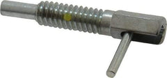 Gibraltar - 1/4-20, 0.8" Thread Length, 0.16" Plunger Diam, 0.5 Lb Init to 2.5 Lb Final End Force, Steel Locking L Handle Plunger - 1-1/4" Body Length, 0.8" Length Under Head, Locking Element, 0.38" Plunger Projection - Exact Tool & Supply